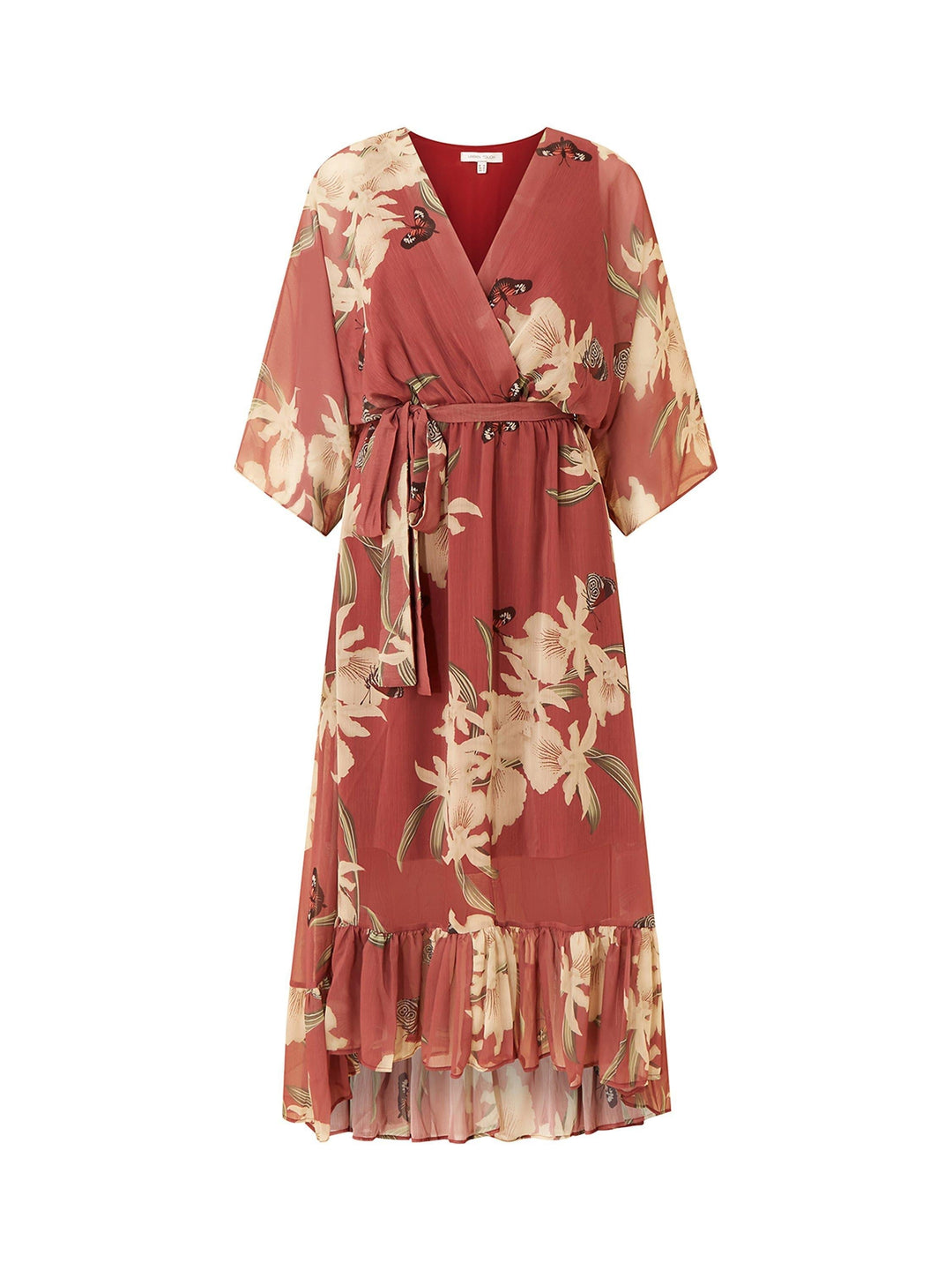 YASMINE™ - Chic Midi Kimono Dress