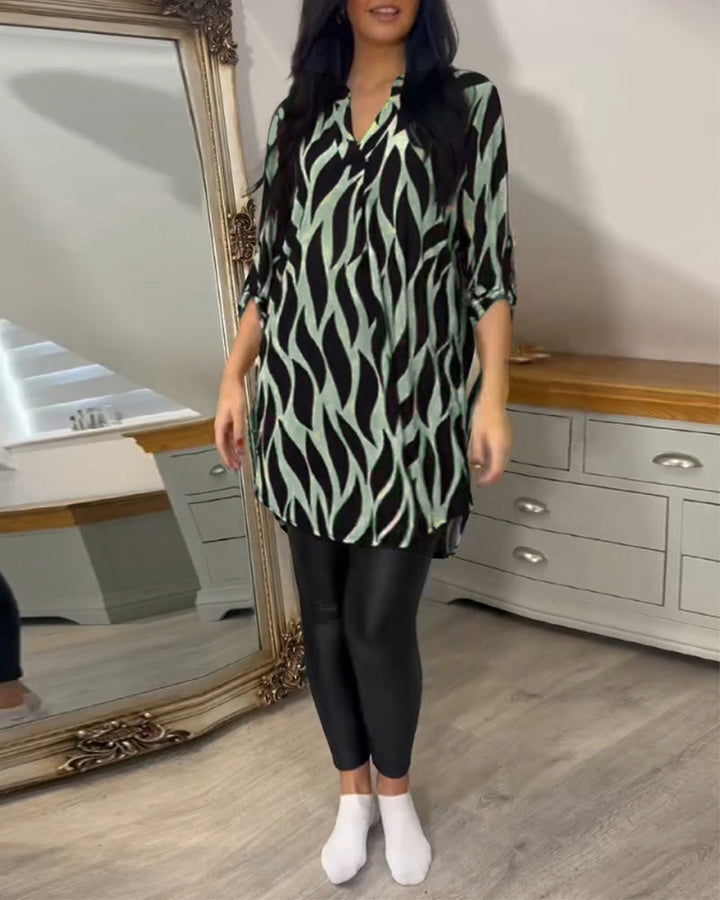 ALEXANDRA™ - Relaxed Fit Printed Top