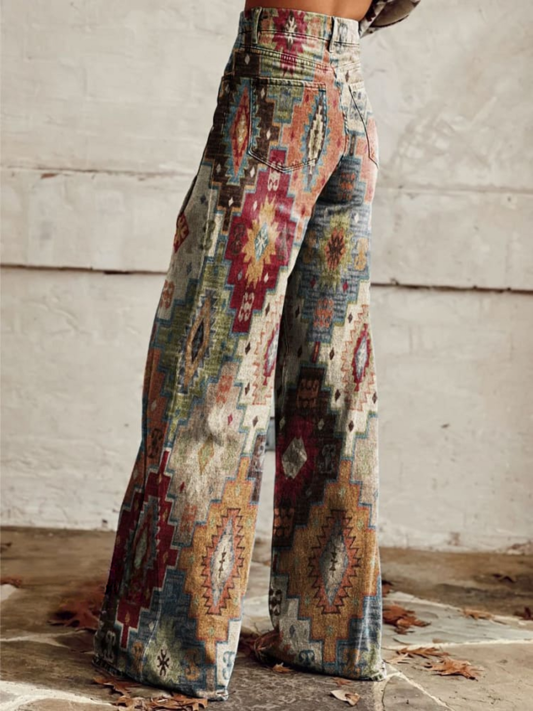 SIENNA™ - Vintage Boho Wide-Leg Trousers