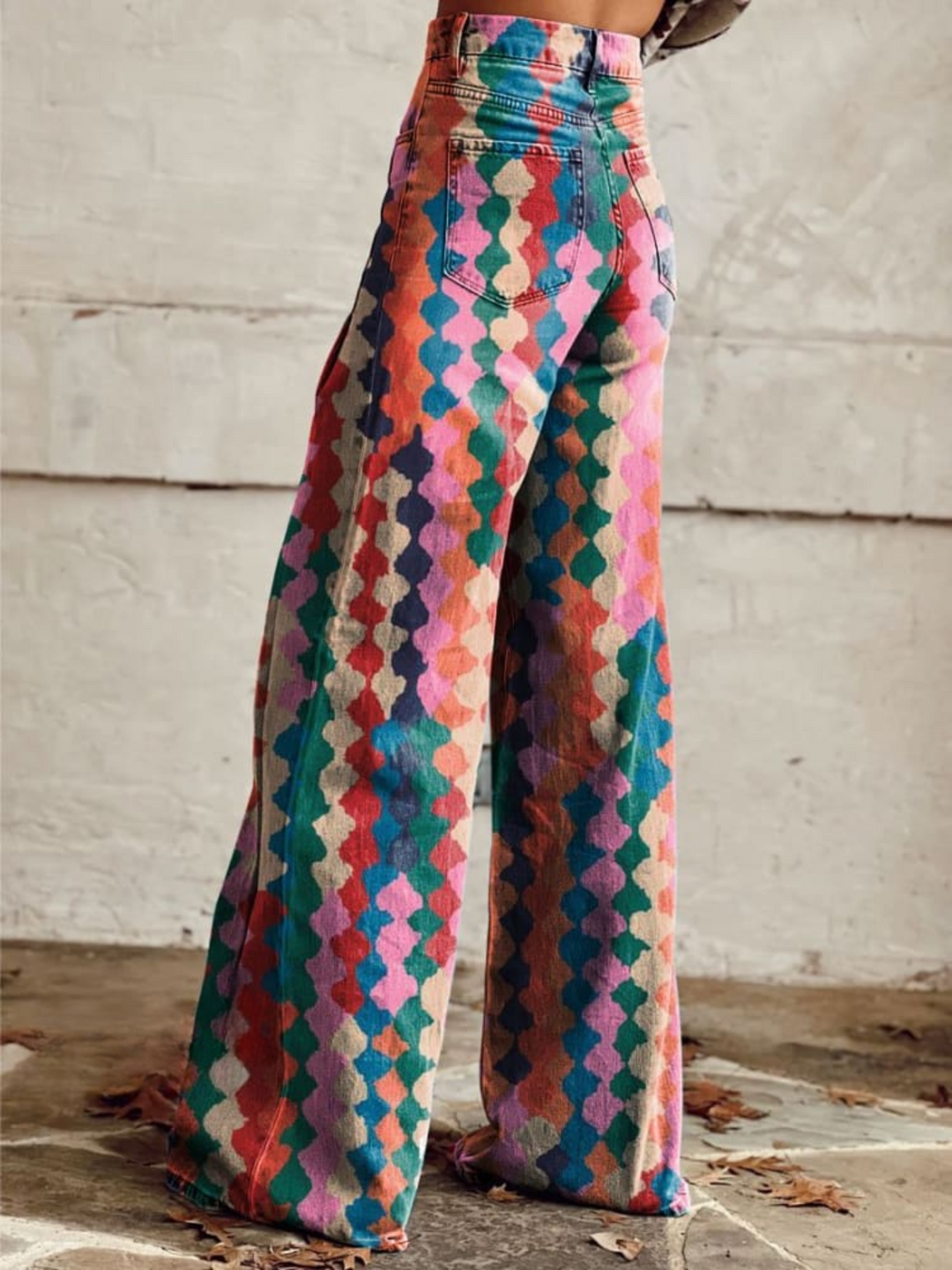 BETH™ - Colorful Boho Wide-Leg Pants