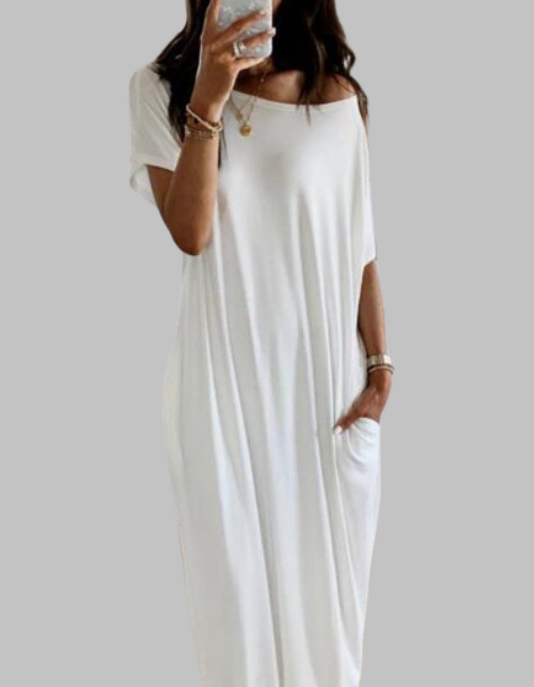 SHAEL™ - Relaxed Round Neck Sleep Nightdress