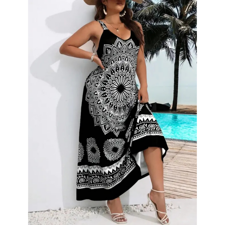 AMARIEL™ – Plus Size Sleeveless Maxi Dress
