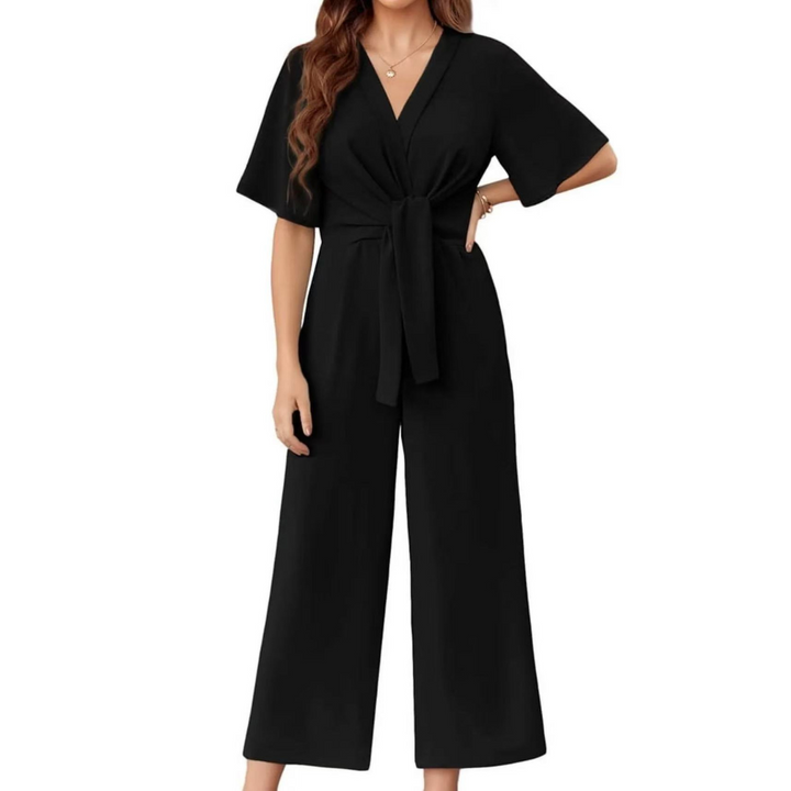 GABRIELLA™ - Chic Summer Tie Knot Jumpsuit