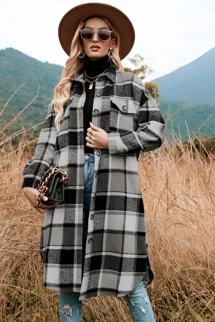 Liva™ | Cozy Checked Autumn Coat
