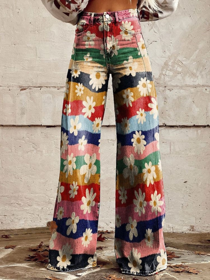 ELIANE™ - Floral Wide-Leg Pants