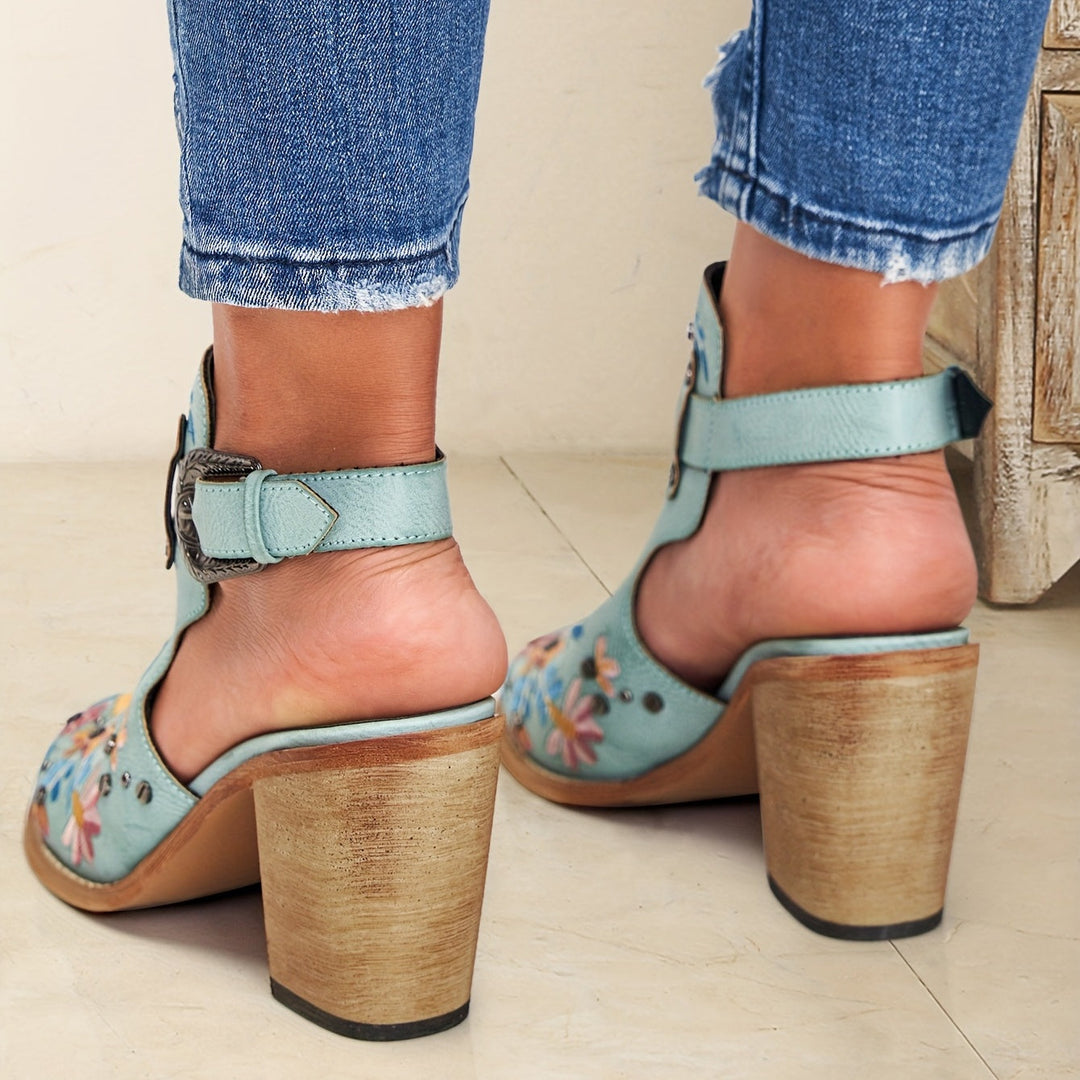 Rosine | Floral Vintage Ankle Boots