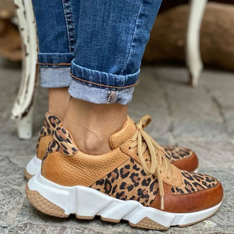 Crizzy | Cozy Leopard Print Sneakers