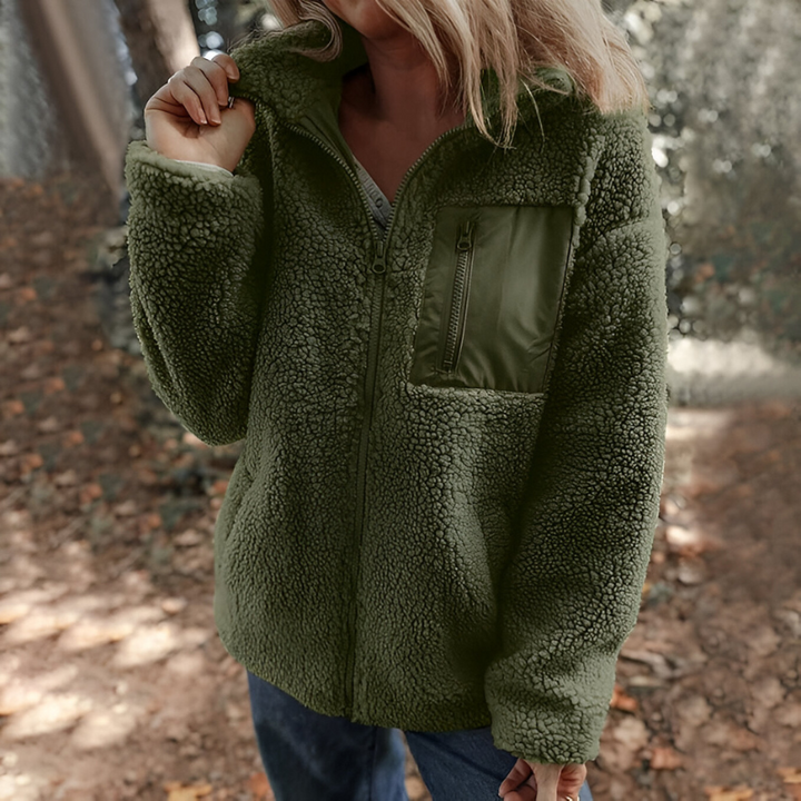 Faye™ | Cozy Teddy Fleece Zip Jacket