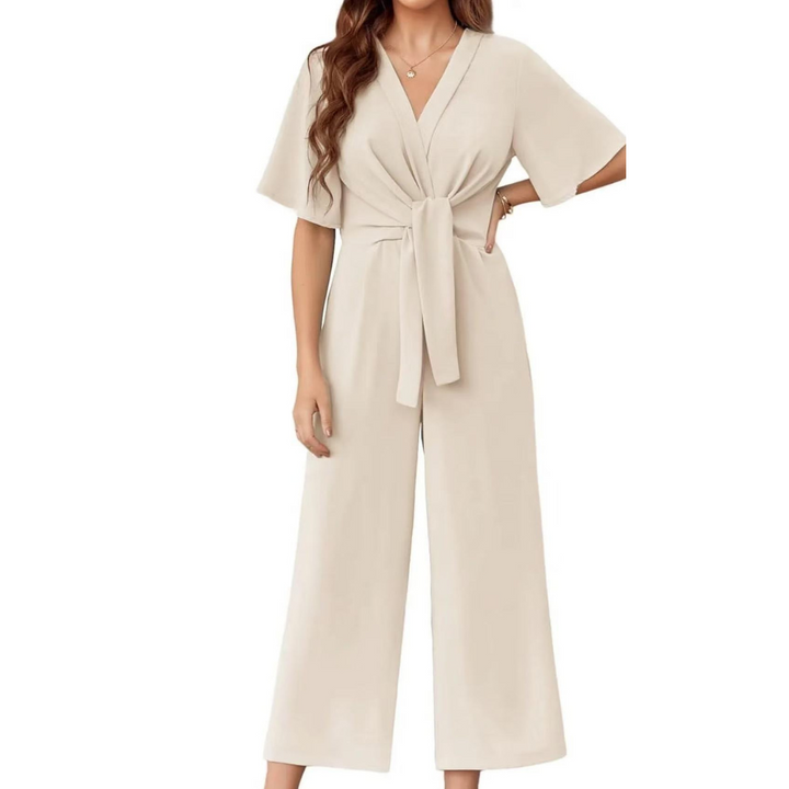 GABRIELLA™ - Chic Summer Tie Knot Jumpsuit