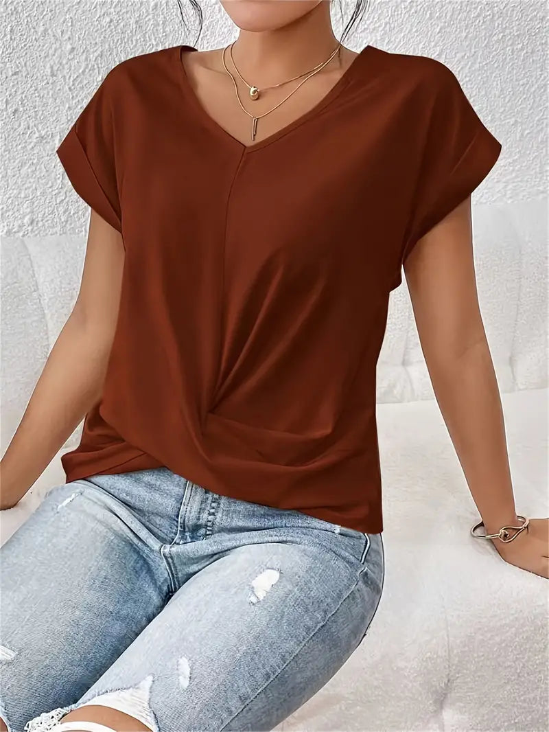 BELLE™ | Chic V-Neck Top