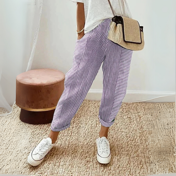 FLORIANE™ - Boho Stripe Relaxed Pants