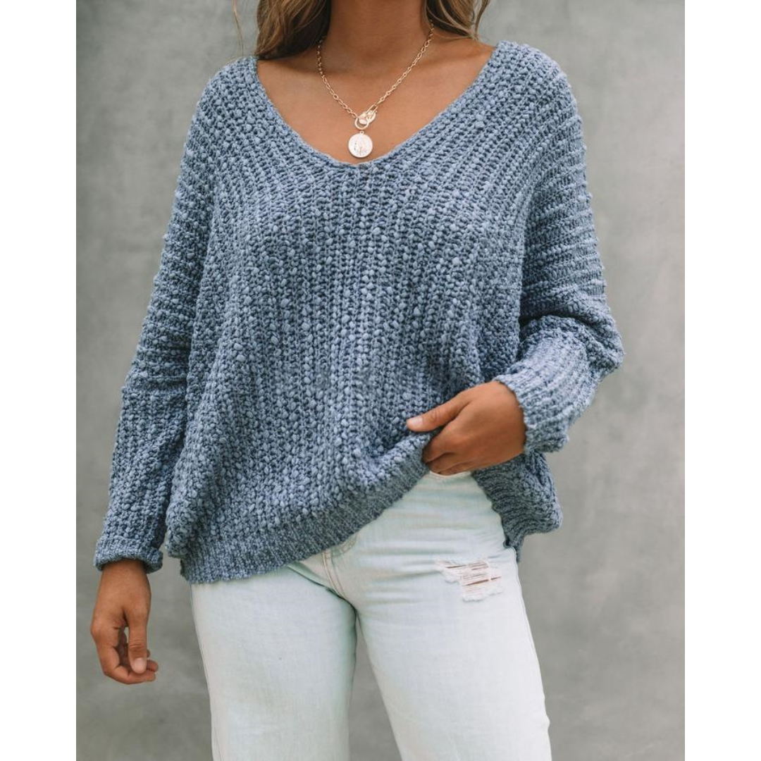 SOLEDAD™ – Cozy Long Sleeve Drop Shoulder Sweater