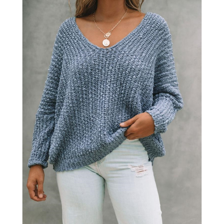 SOLEDAD™ – Cozy Long Sleeve Drop Shoulder Sweater