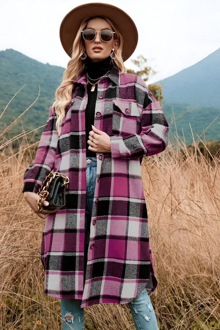 Liva™ | Cozy Checked Autumn Coat