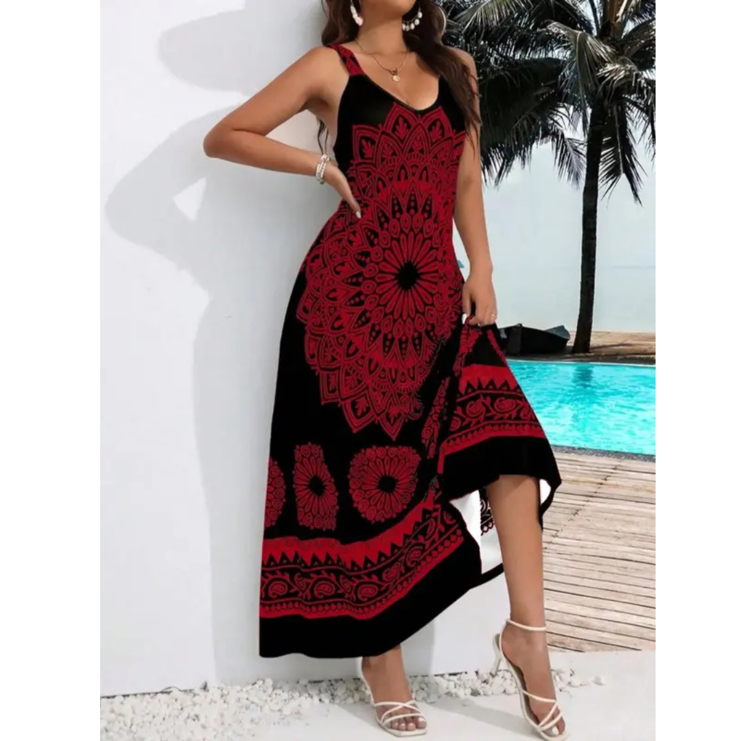 AMARIEL™ – Plus Size Sleeveless Maxi Dress