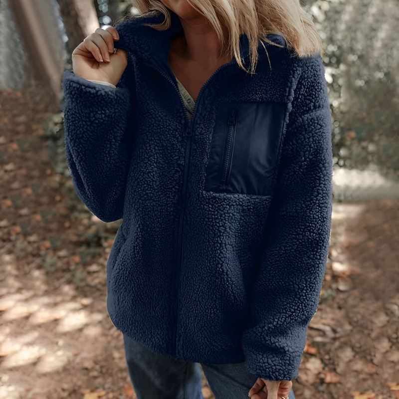Faye™ | Cozy Teddy Fleece Zip Jacket