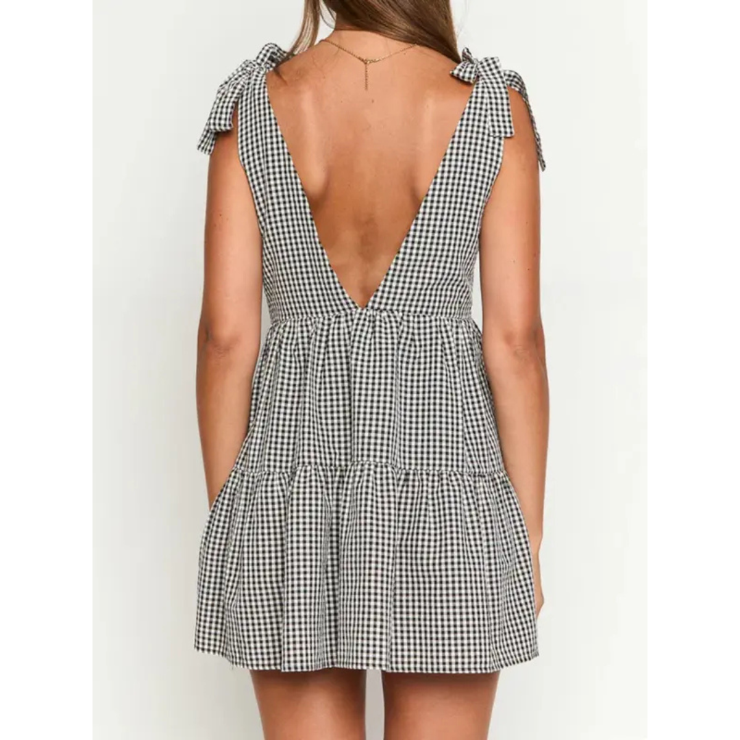 LIGAYA™ - Elegant Sleeveless Summer Dress with Bow Shoulders