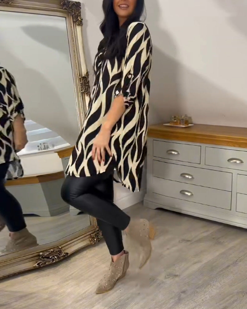 ALEXANDRA™ - Relaxed Fit Printed Top