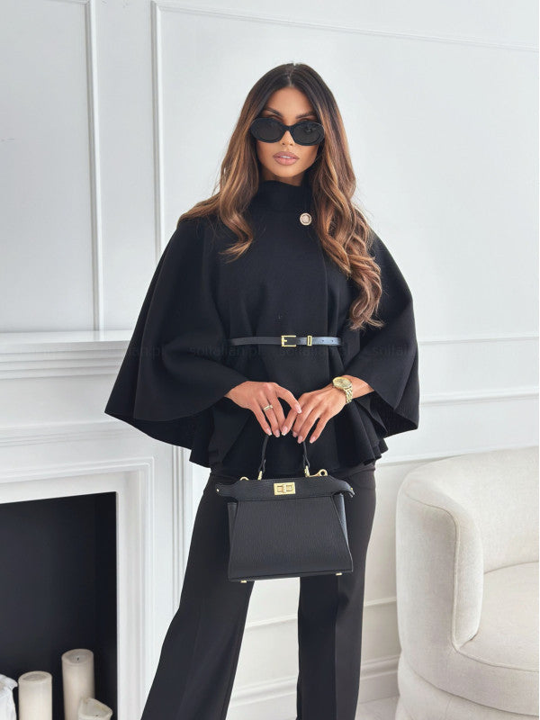 Nove™ | Chic Butterfly Coat with Belt