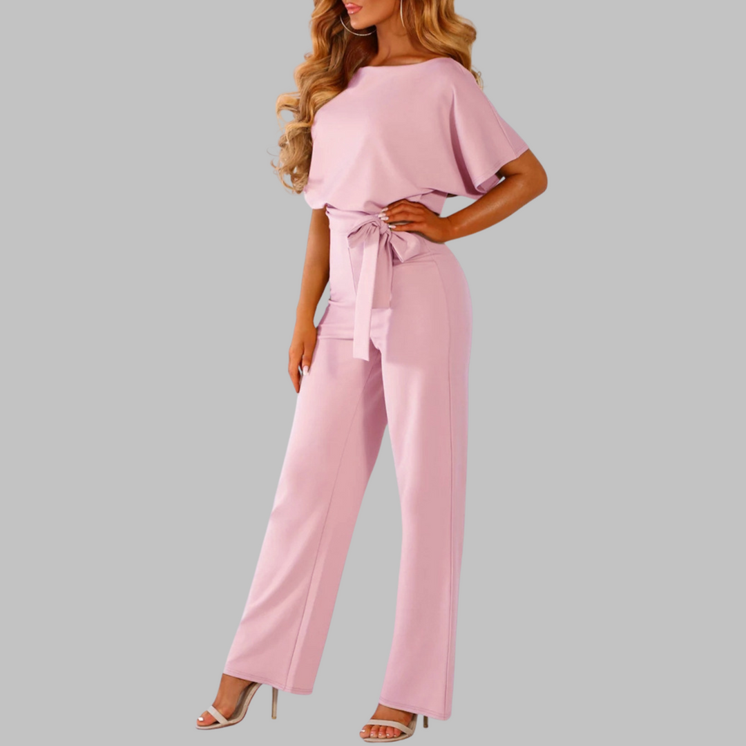 SITA™ - Tie Front Batwing Sleeve Jumpsuit