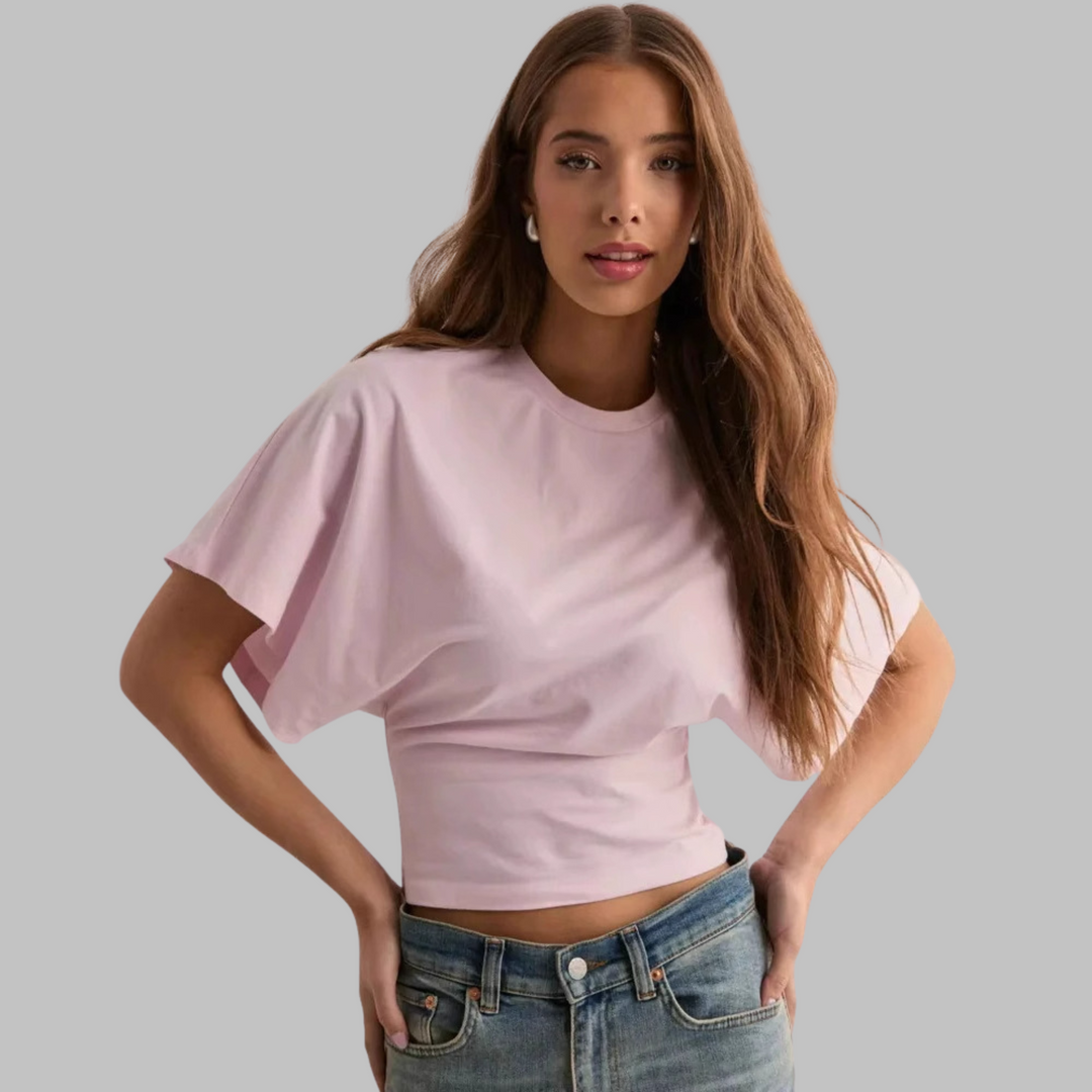 RAZI™ - Fitted Half Sleeve Round Neck Top