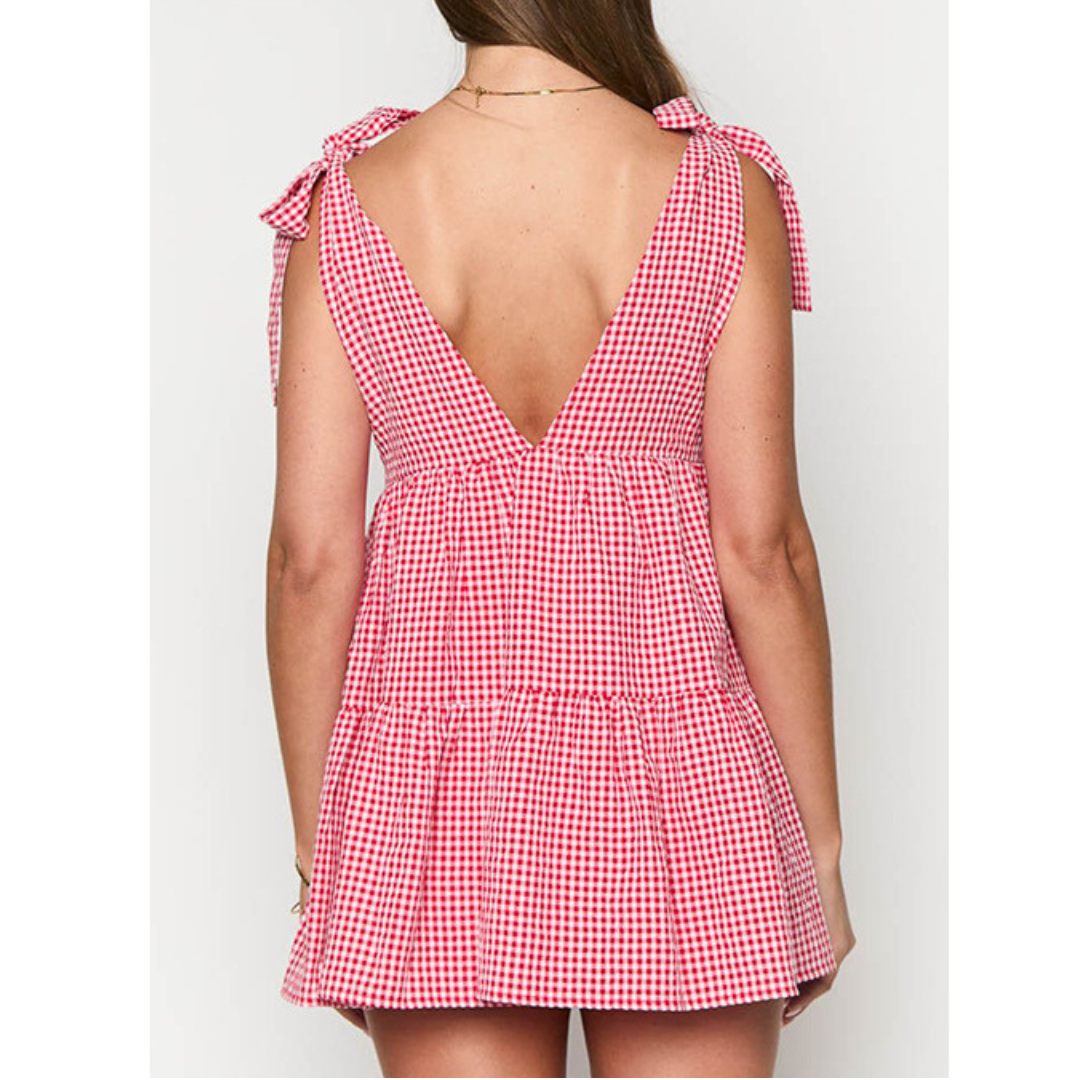 LIGAYA™ - Elegant Sleeveless Summer Dress with Bow Shoulders