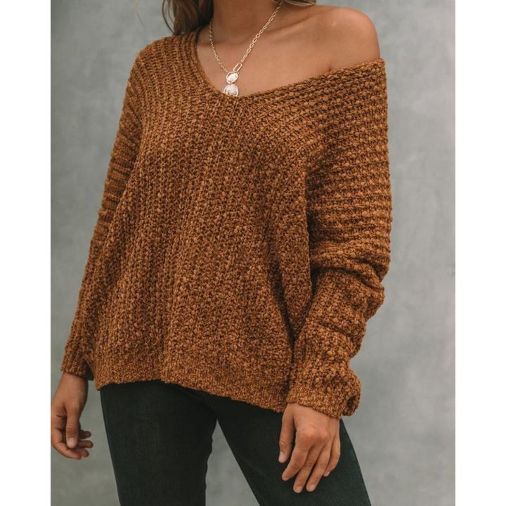 SOLEDAD™ – Cozy Long Sleeve Drop Shoulder Sweater
