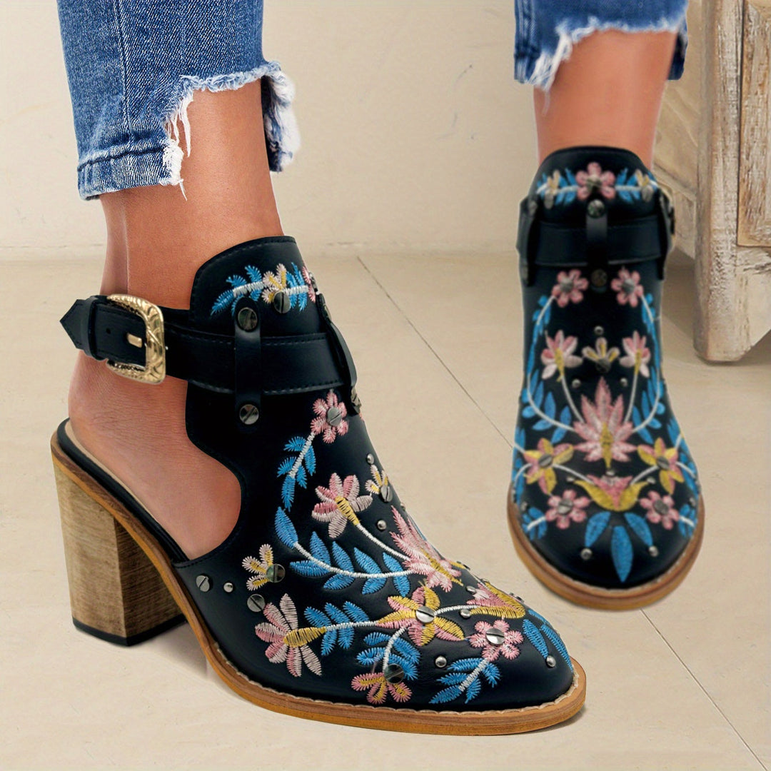 Rosine | Floral Vintage Ankle Boots