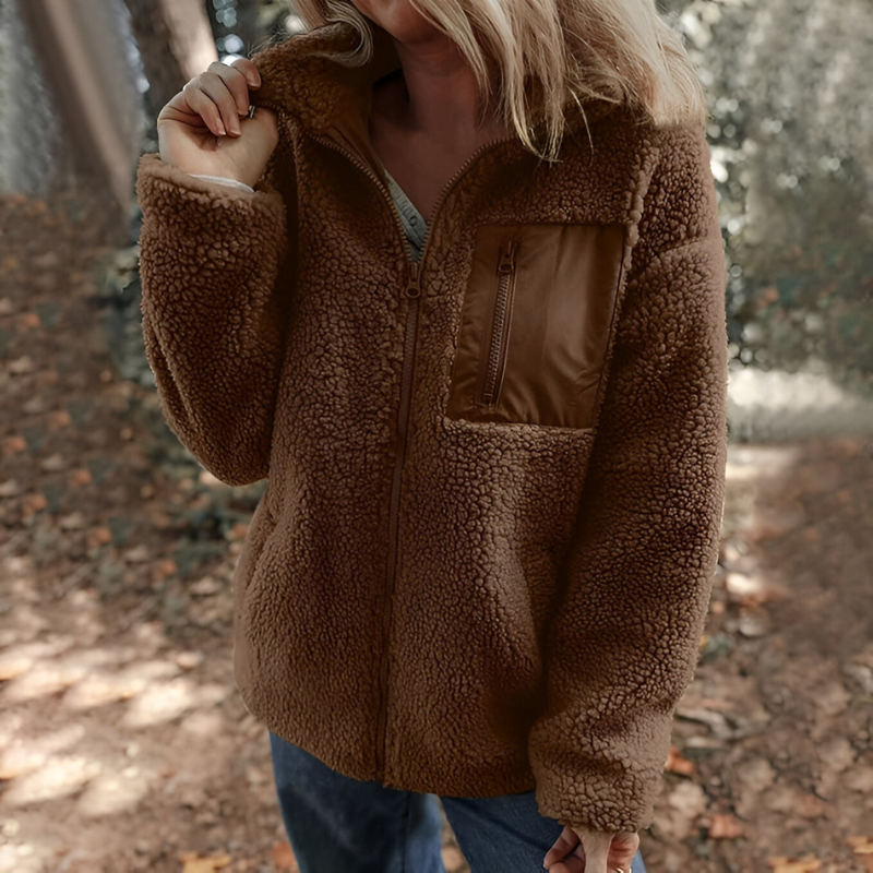 Faye™ | Cozy Teddy Fleece Zip Jacket