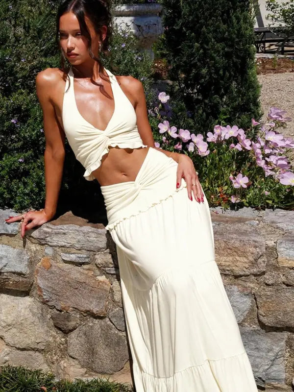 ARIYA™ – Stylish Plunge Neck Summer Set