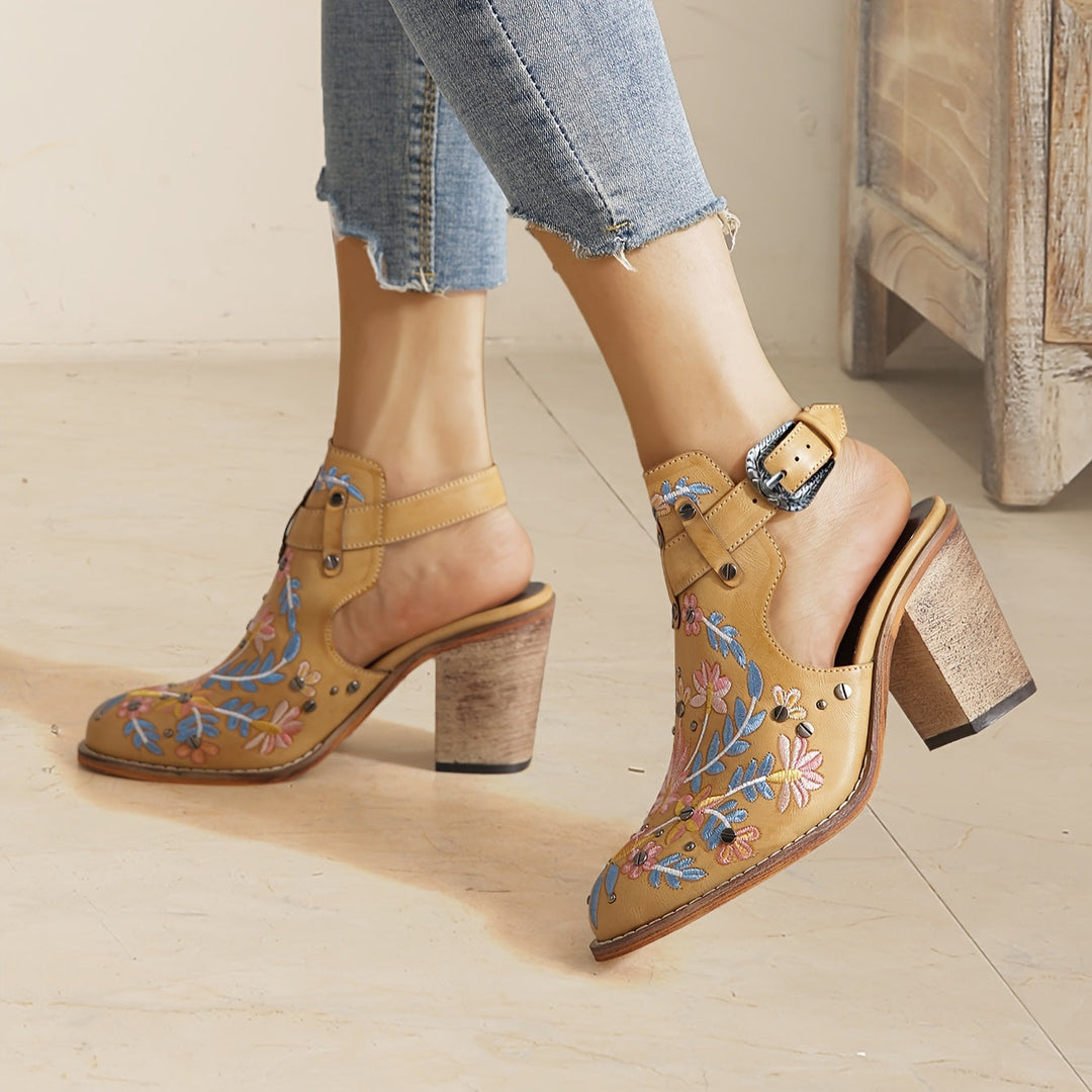 Rosine | Floral Vintage Ankle Boots