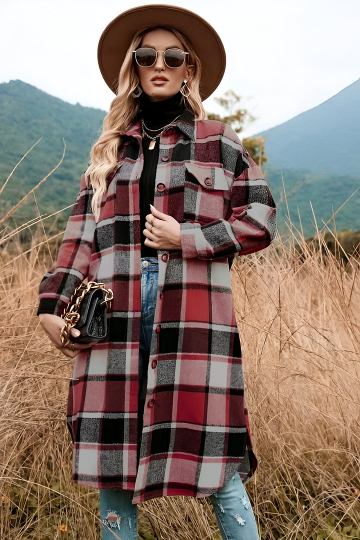 Liva™ | Cozy Checked Autumn Coat