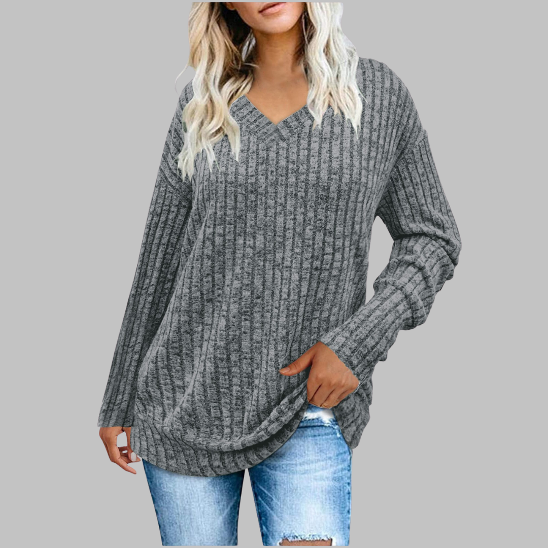 DERI™ - Cozy V-Neck Long Sleeve