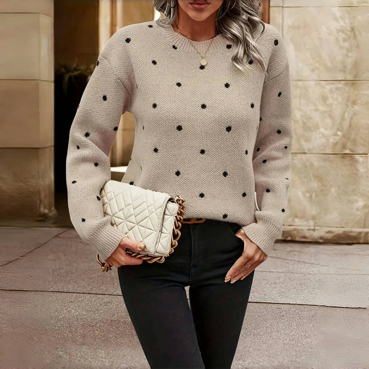 MAEVE™ Polka Dot Sweater - Stylish and Cozy