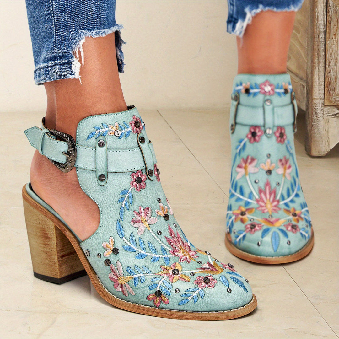 Rosine | Floral Vintage Ankle Boots