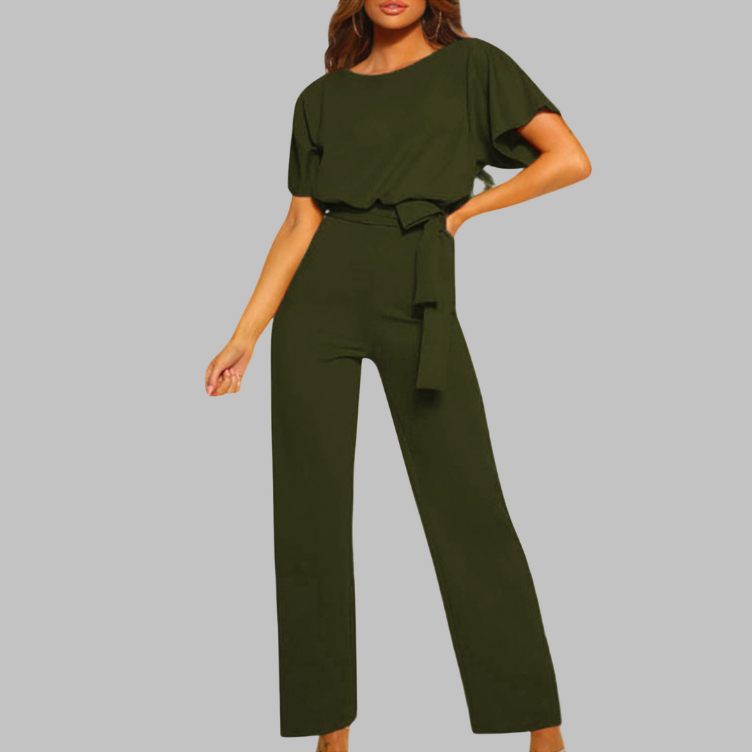 SITA™ - Tie Front Batwing Sleeve Jumpsuit