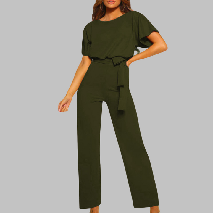 SITA™ - Tie Front Batwing Sleeve Jumpsuit