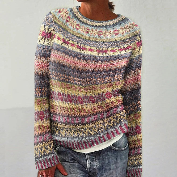 HARPER™ - Colorful Fair Isle Knit Sweater