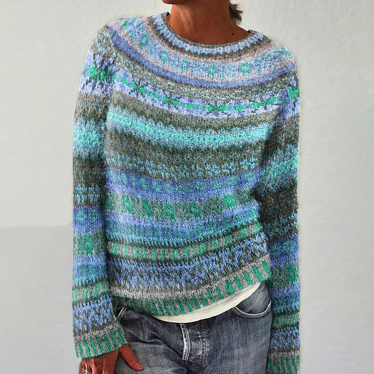 HARPER™ - Colorful Fair Isle Knit Sweater