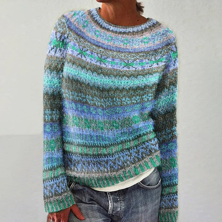 HARPER™ - Colorful Fair Isle Knit Sweater