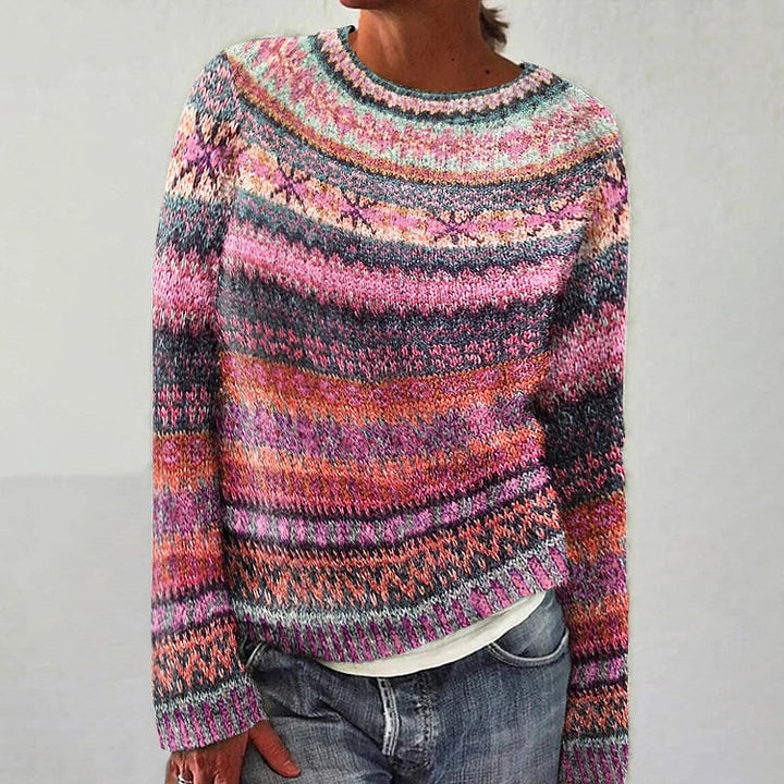 HARPER™ - Colorful Fair Isle Knit Sweater