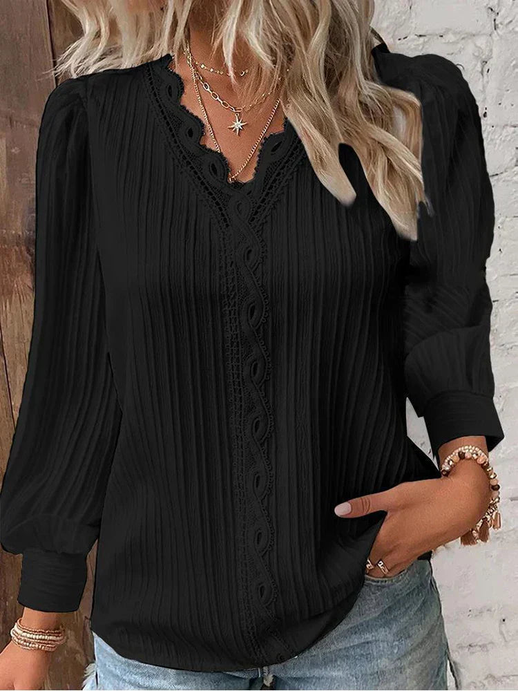 RENATA™ - Elegant Pleated Blouse