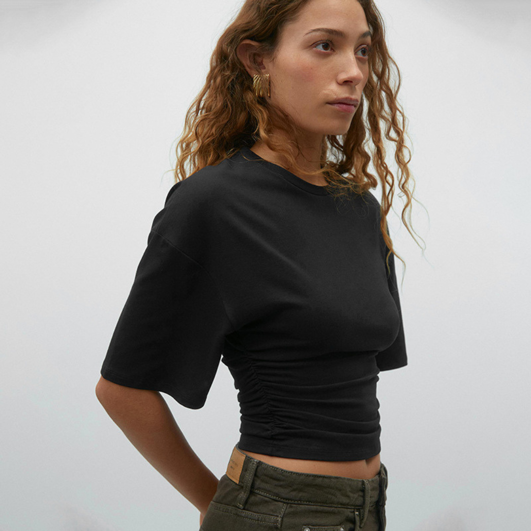 PAMKA™ - Cozy Fitted Short Sleeve Top