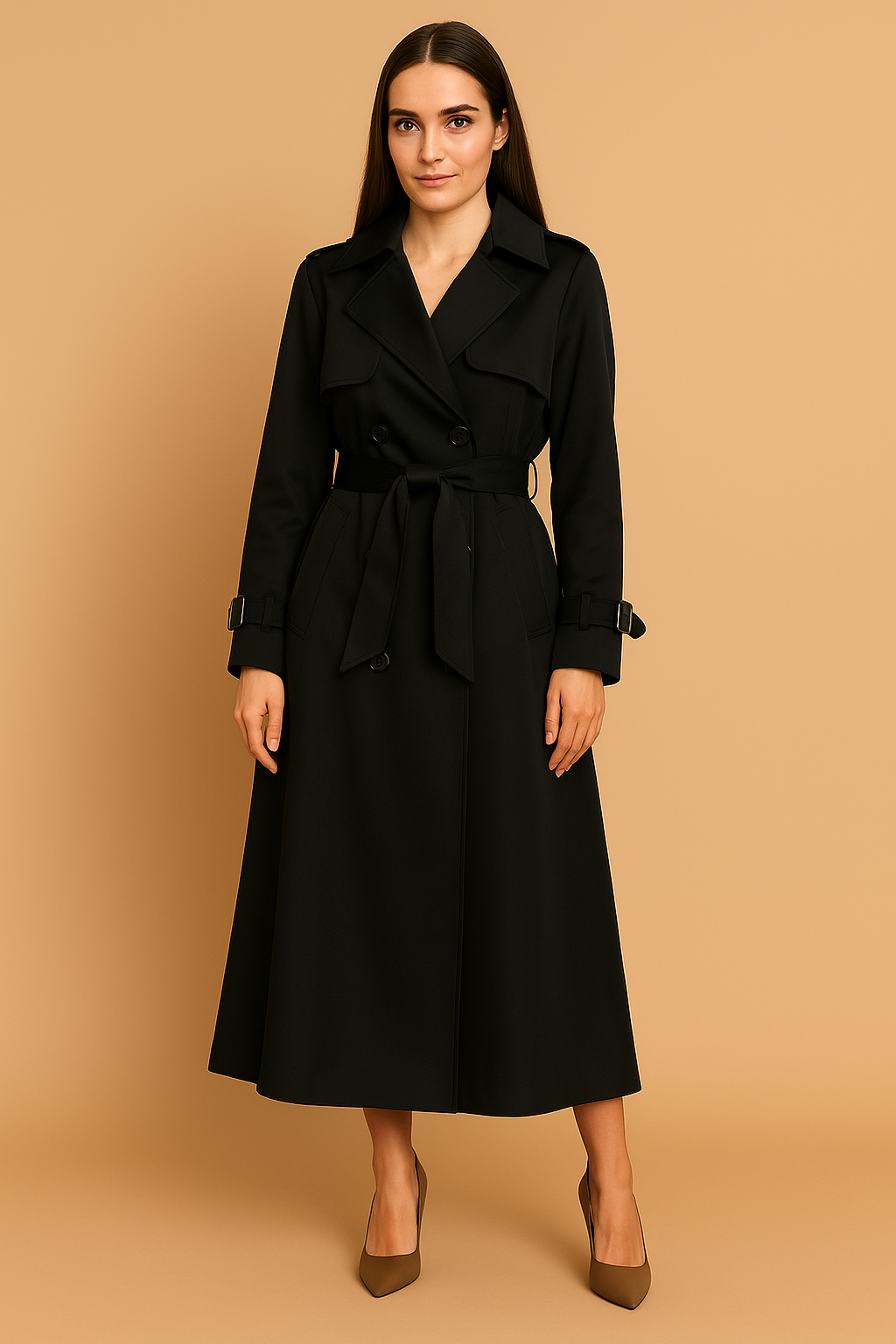 Leven™ | Elegant Long Trench Coat