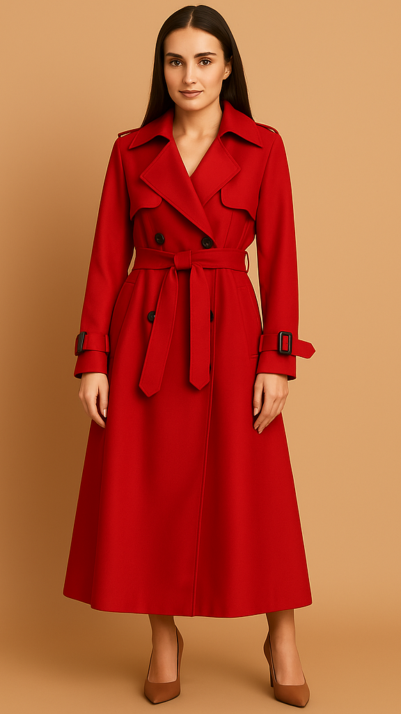 Leven™ | Elegant Long Trench Coat