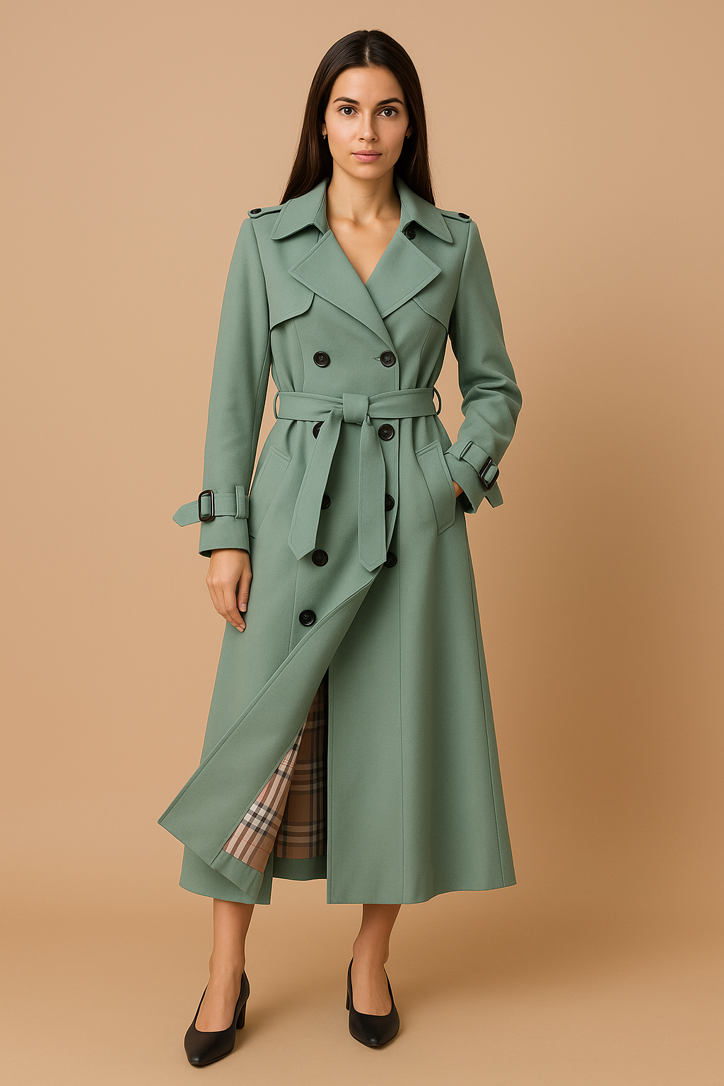 Leven™ | Elegant Long Trench Coat