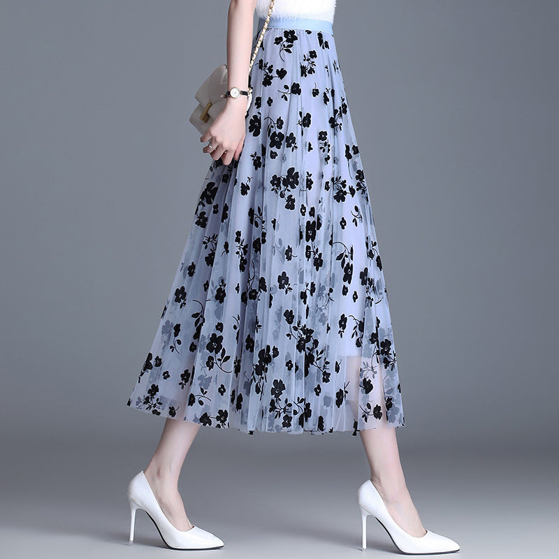 ADELINE™ – Stylish Floral Midi Skirt
