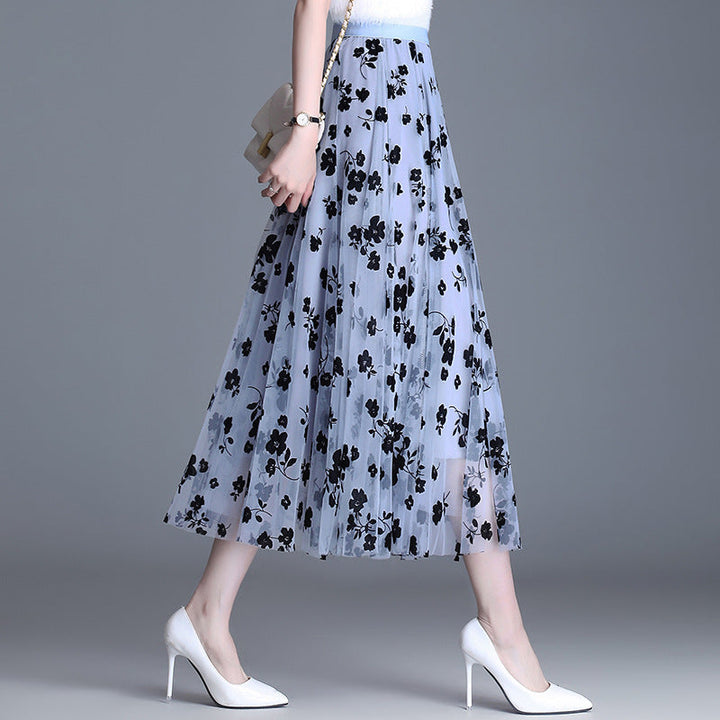 ADELINE™ – Stylish Floral Midi Skirt