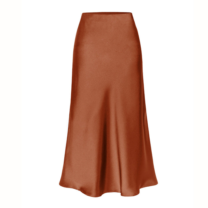 KEITH™ - Chic High Waist Midi Skirt with Side Slit