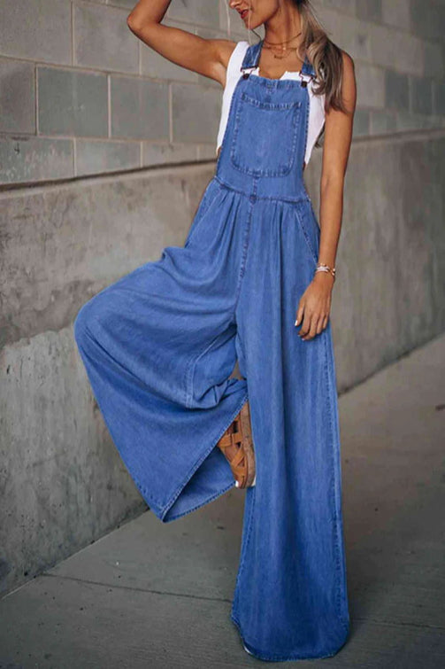 URA™ - Vintage Wide Leg Jumpsuit